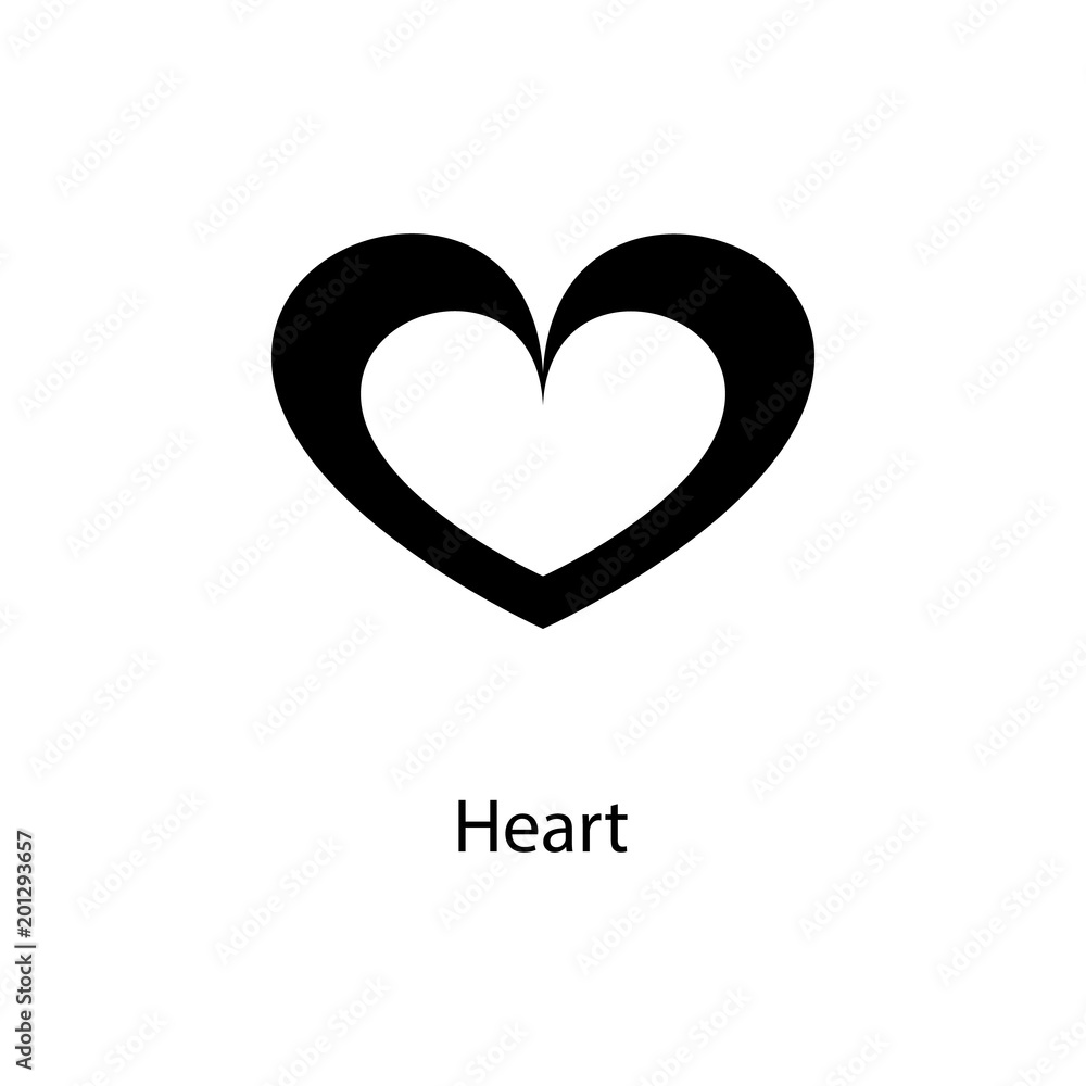 Poster heart icon. element of minimalistic icon for mobile concept and web apps. signs and symbols collecti