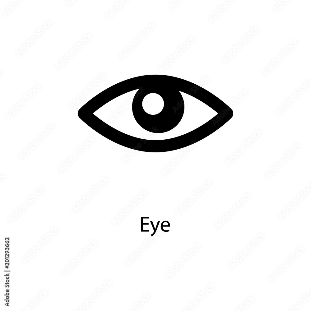 Poster eye icon. element of minimalistic icon for mobile concept and web apps. signs and symbols collection