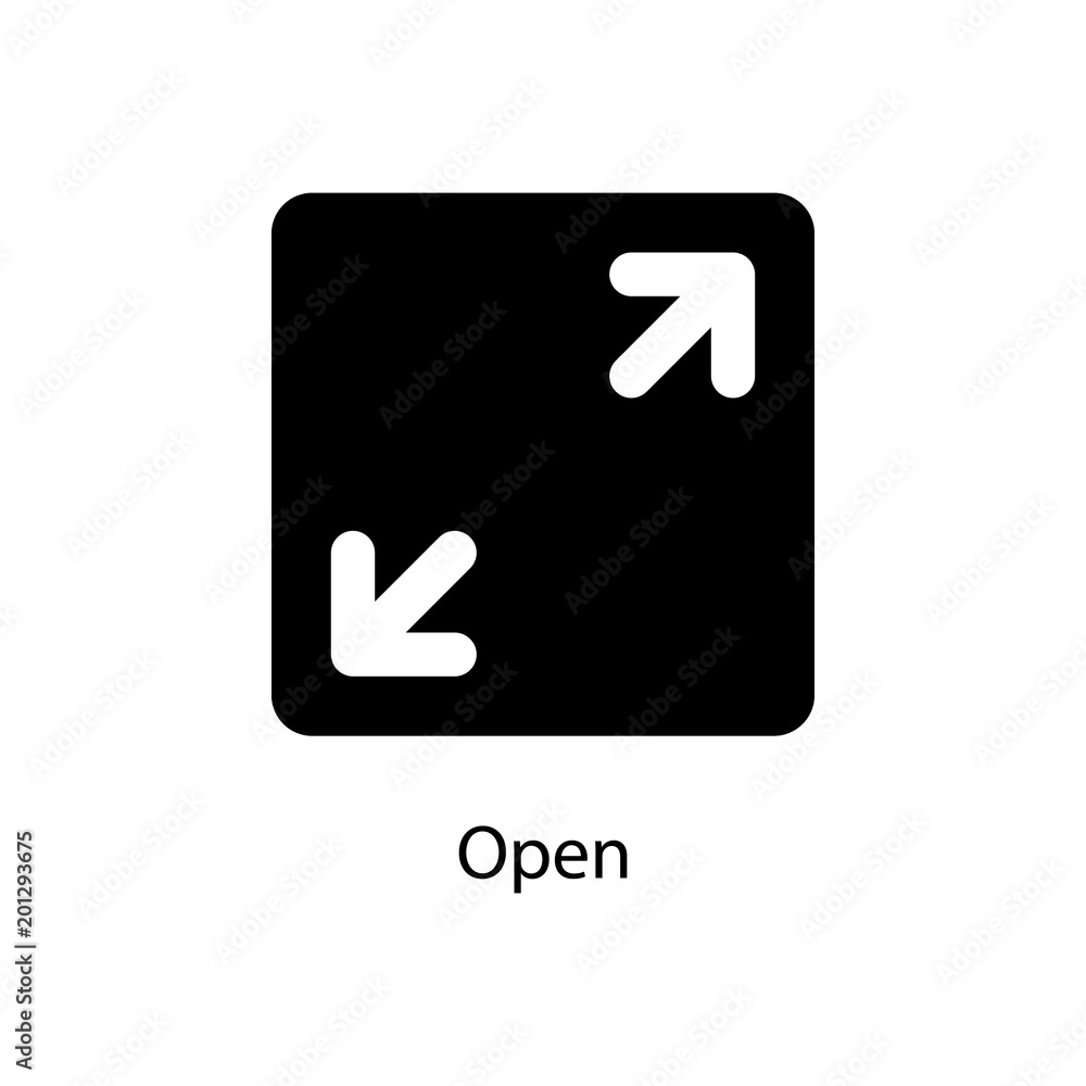 Poster open sign icon. element of minimalistic icon for mobile concept and web apps. signs and symbols coll