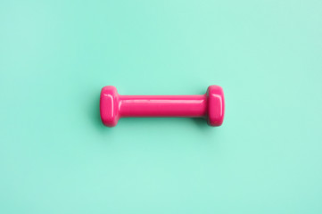 close up of dumbbell for background
