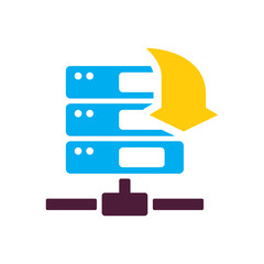 Obraz premium Download Server Icon Design