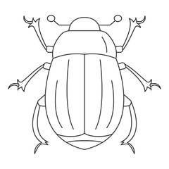 Beetle icon. Simple element illustration. Beetle symbol design from Insect collection set. Can be used in web and mobile