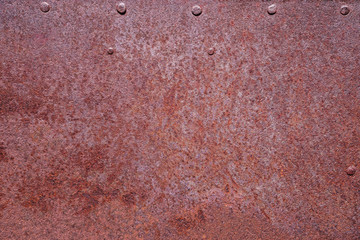 Rusty Metal With Rivets
