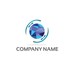 network origami logo template