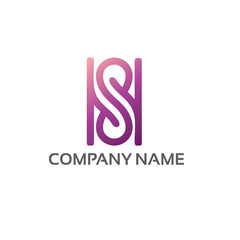 sp letter logo template