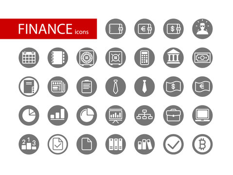 Vector Set of Finance Icons