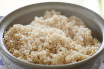 炊きあがりの土鍋のごはん