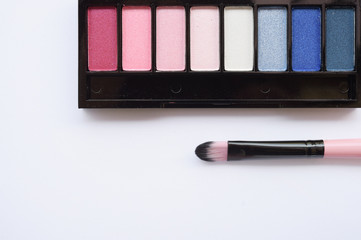 collection of make up and cosmetic beauty products arranged