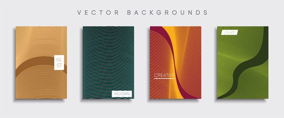 Vector cover designs. Future Poster template. Smartphone modern background set.