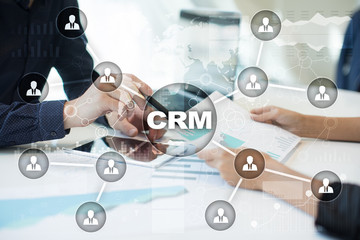 CRM. Customer relationship management concept. Customer service and relationship.