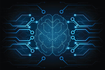 Electronic circuits in the form of the brain.