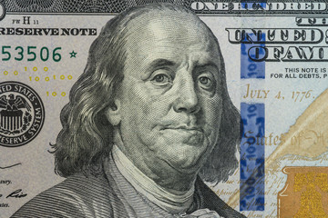 100dollar bill , Franklin
