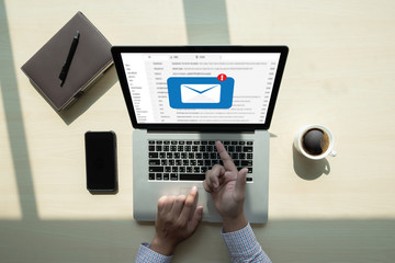 Mail Communication Connection message to mailing contacts phone Global Letters Concept