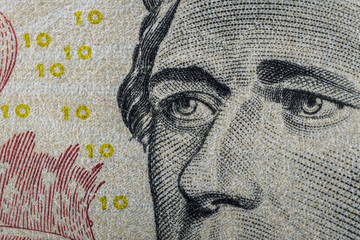 10dollar bill , hamilton