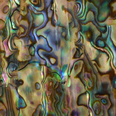 beautiful background of macro shot of abalone or mother of pearl shell veneer