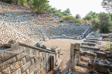 Fototapeta na wymiar Ruins of Ancient Greek City of Priene
