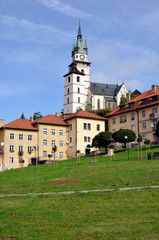 Fototapeta na wymiar Historic square in the mining town of Kremnica