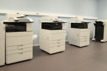 Empty roo with photocopier machine