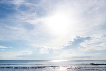 beautiful beach and tropical sea