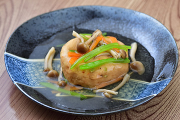 がんもどきの野菜あんかけ