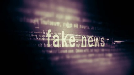 Fake news disinformation concept, internet social network misinformation. 4K UHD video loop animation. - Powered by Adobe