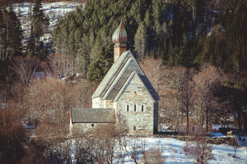 Dønnes Church. A 13th-century parish church in the municipality of Dønna in Nordland county,...