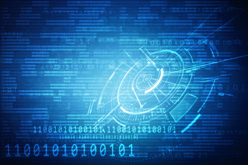 
2d illustration technology background