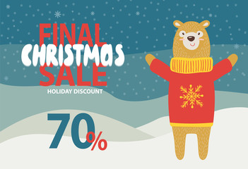 Final Christmas Sale Holiday Discount Promotion