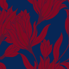 Abstract elegance pattern with floral background.