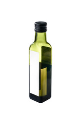 Olive oil bottle isolated on white