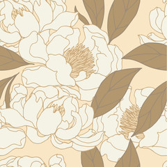 Abstract elegance pattern with floral background.