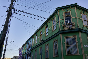 Fototapeta na wymiar Colonial Architecture in Valparaiso Chile