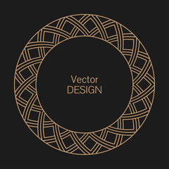 Monogram line vintage frame