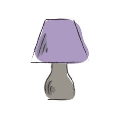 Table lamp. A simple drawing. Vector illustration for your design