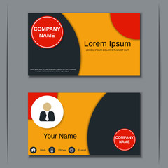 Business visiting card vector design template