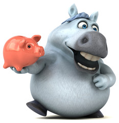 Fun horse - 3D Illustration