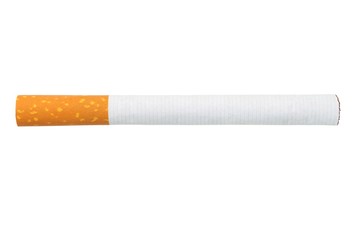 Cigarette on white