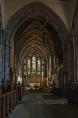 Fototapeta premium Brecon Cathedral, Wales, UK (Interior)