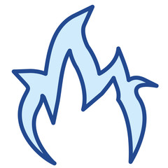 Obraz premium Flamme Vector Icon