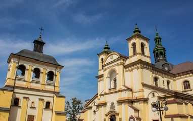 Fototapeta na wymiar orthodox church in summer time with blue sky