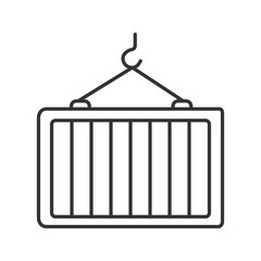 Intermodal container linear icon
