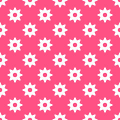 Vector seamless pink floral pattern
