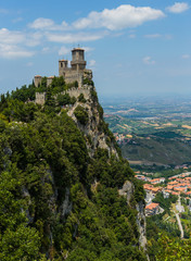 Naklejka premium Twierdza w San Marino