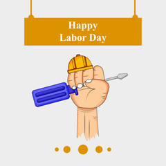 Illustration of International Worker's Day background