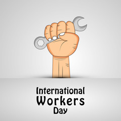 Illustration of International Worker's Day background