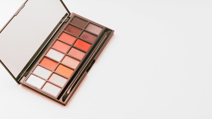 Palette for make up on white