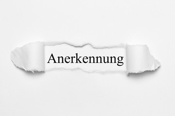 Anerkennung