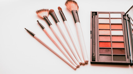 Palette for make up on white