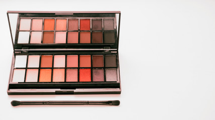 Palette for make up on white