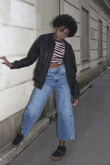 Fashion portrait of young beautiful woman.
